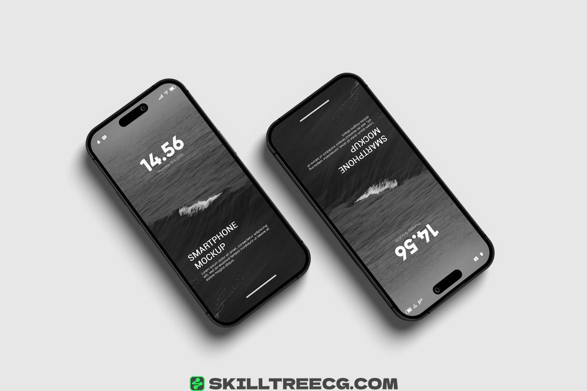 High Resolution Mockup for iPhone（293989）-技能树